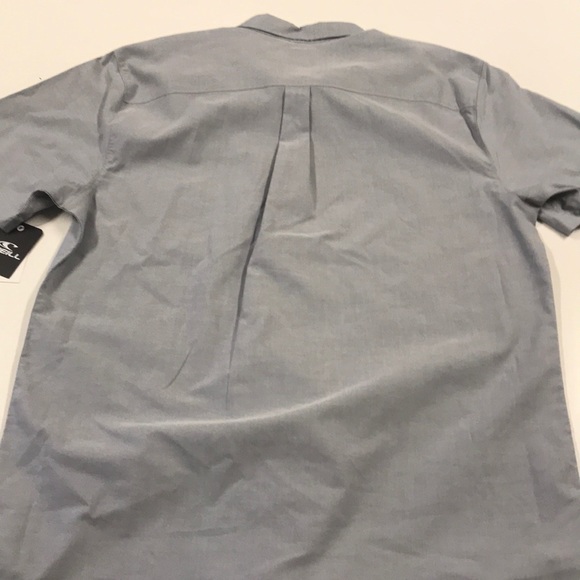 O’NEILL Mens Gray Button Up Pocket Shirt - Picture 6 of 6